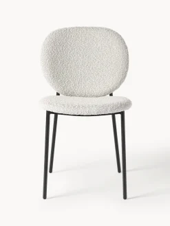 Westwing Collection Sillas tapizadas en tejido bouclé Ulrica, 2 uds.^ Sillas