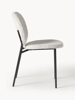 Westwing Collection Sillas tapizadas en tejido bouclé Ulrica, 2 uds.^ Sillas