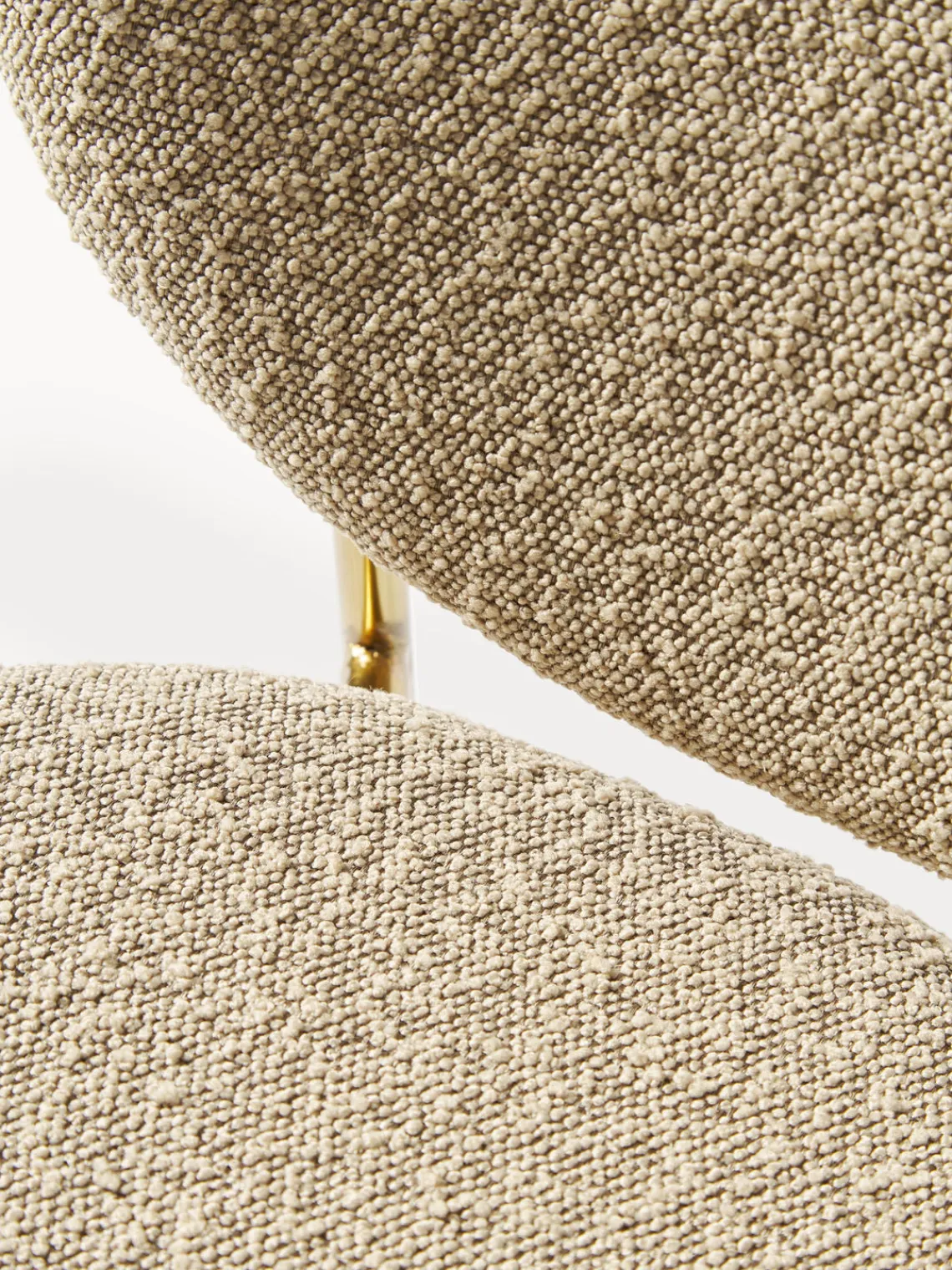 Westwing Collection Sillas tapizadas en tejido bouclé Ulrica, 2 uds.