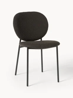 Westwing Collection Sillas tapizadas en tejido bouclé Ulrica, 2 uds.