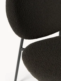Westwing Collection Sillas tapizadas en tejido bouclé Ulrica, 2 uds.