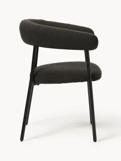 Westwing Collection Sillas tapizadas en tejido bouclé Thiago, 2 uds.