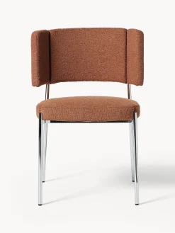 Westwing Collection Sillas tapizadas en tejido bouclé Samantha, 2 uds.^ Sillas