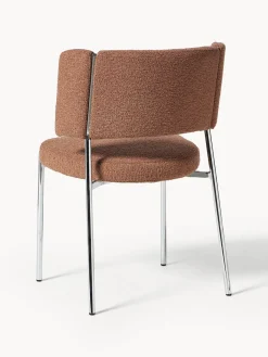 Westwing Collection Sillas tapizadas en tejido bouclé Samantha, 2 uds.^ Sillas