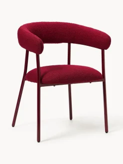 Westwing Collection Sillas tapizadas en tejido bouclé Thiago, 2 uds.^ Sillas