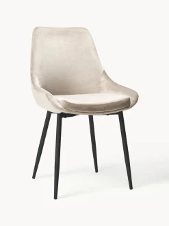 Rowico Home Sillas tapizadas en terciopelo Sierra, 2 uds.