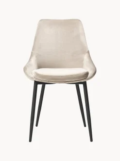 Rowico Home Sillas tapizadas en terciopelo Sierra, 2 uds.