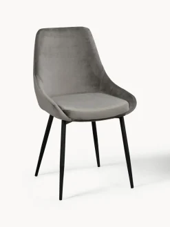 Rowico Home Sillas tapizadas en terciopelo Sierra, 2 uds.^ Sillas