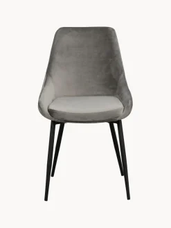 Rowico Home Sillas tapizadas en terciopelo Sierra, 2 uds.^ Sillas