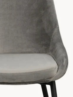 Rowico Home Sillas tapizadas en terciopelo Sierra, 2 uds.^ Sillas