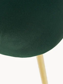 Westwing Collection Sillas tapizadas en terciopelo Luisa, 2 uds.