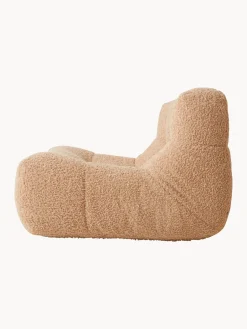 HKLIVING Sillón artesanal de borreguillo Lazy