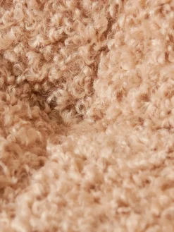 HKLIVING Sillón artesanal de borreguillo Lazy