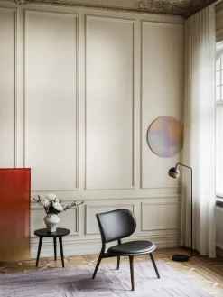 Mater Sillón artesanal de cuero y madera Rocker