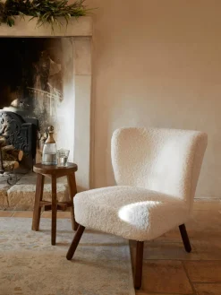 Westwing Collection Sillón cóctel de borreguillo Robine^ Sillones Pequeños|Sillones