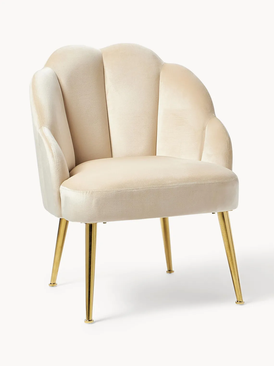 Westwing Collection Sillón cóctel de terciopelo Helle