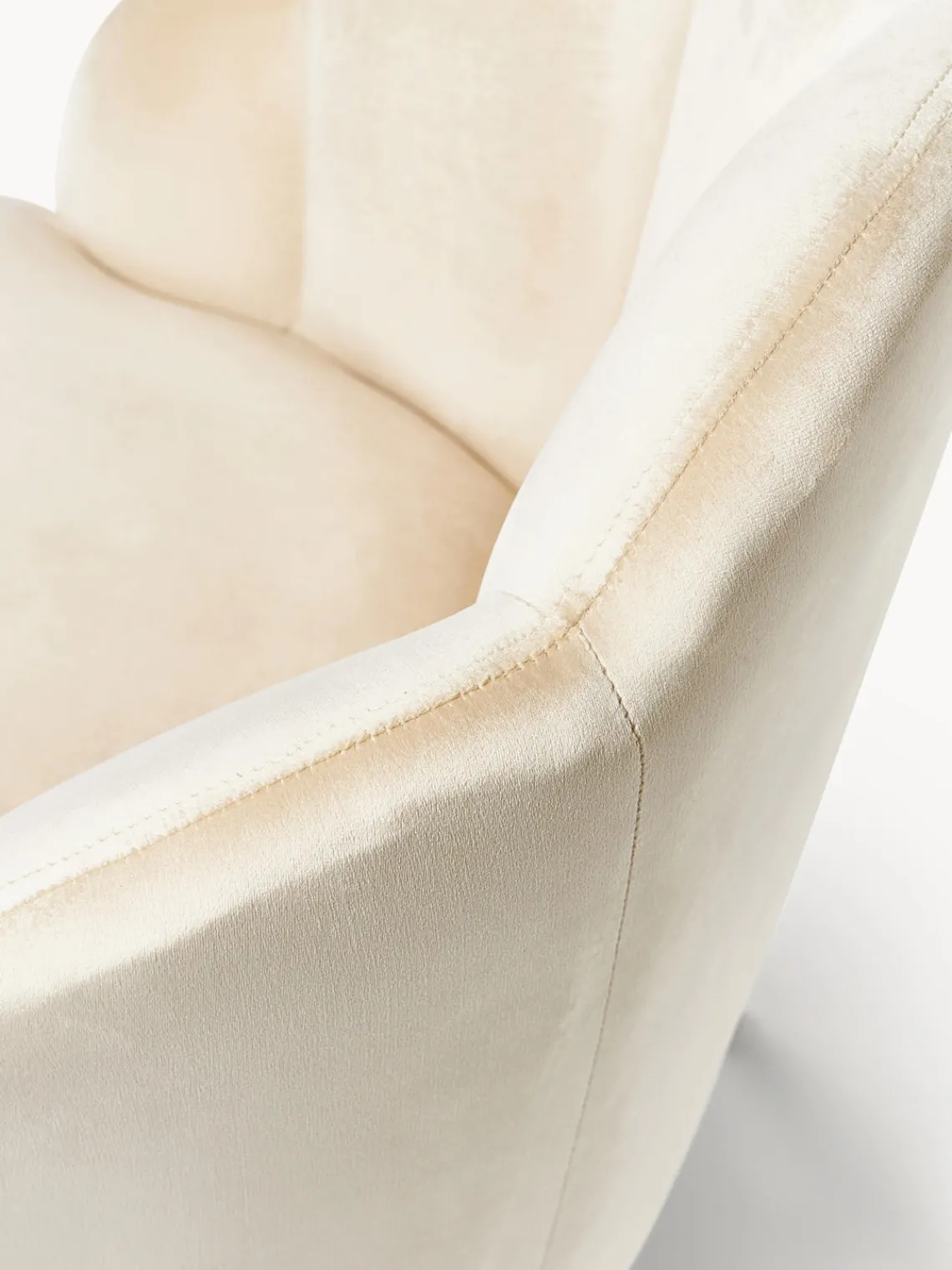 Westwing Collection Sillón cóctel de terciopelo Helle