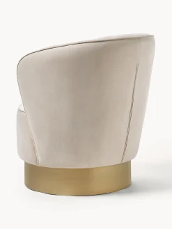 Westwing Collection Sillón cóctel de terciopelo Olivia^ Sillones Pequeños|Sillones