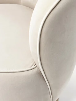 Westwing Collection Sillón cóctel de terciopelo Olivia^ Sillones Pequeños|Sillones