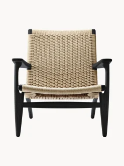 Carl Hansen & Søn Sillón con asiento y respaldo tejidos a mano CH25^ Sillones Pequeños|Sillones