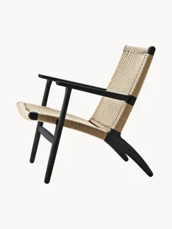 Carl Hansen & Søn Sillón con asiento y respaldo tejidos a mano CH25^ Sillones Pequeños|Sillones