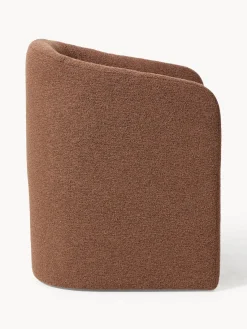 Westwing Collection Sillón con reposabrazos en tejido bouclé Mairo