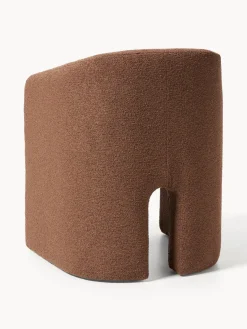 Westwing Collection Sillón con reposabrazos en tejido bouclé Mairo