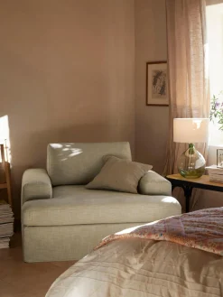 Westwing Collection Sillón con tapizado desenfundable Russell