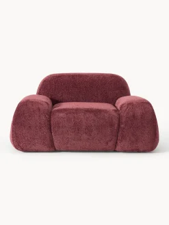 Westwing Collection Sillón de borreguillo bouclé Wolke^ Sillones Pequeños|Sillones