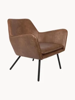 Sillón de cuero sintético Bon