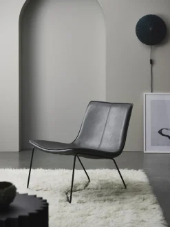 Ellos Home Sillón de cuero sintético Barrel^ Sillones Pequeños|Sillones