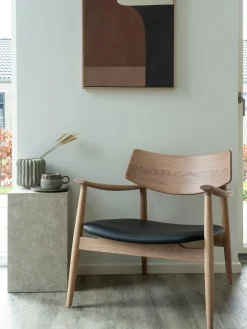 House Nordic Sillón de madera de roble Olvera^ Sillones Pequeños|Sillones