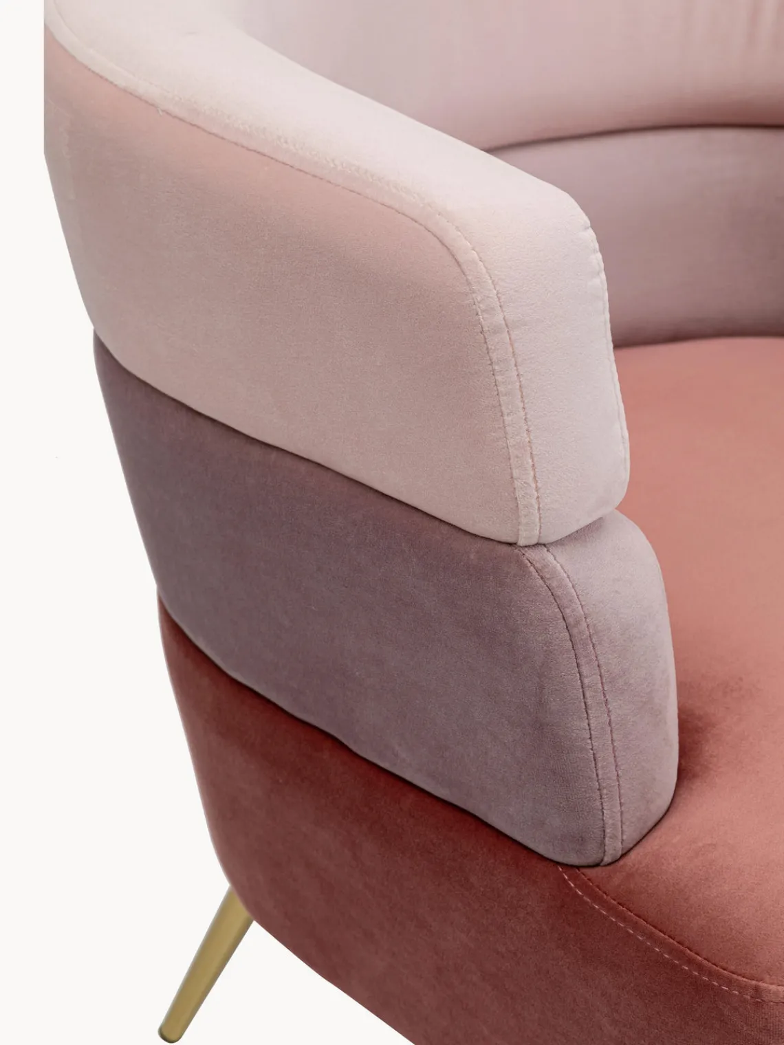 Kare Design Sillón de terciopelo diseño retro Sandwich