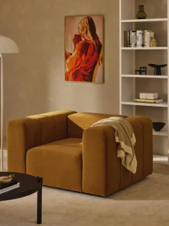 Westwing Collection Sillón de terciopelo Lena