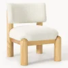 Westwing Collection Sillón en tejido bouclé Dalma^ Sillones Pequeños|Sillones