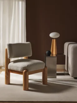 Westwing Collection Sillón en tejido bouclé Dalma^ Sillones Pequeños|Sillones