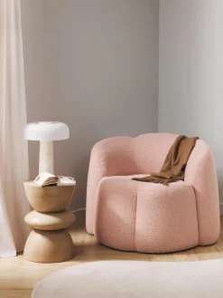 Westwing Collection Sillón en tejido bouclé Fleur^ Sillones Pequeños|Sillones