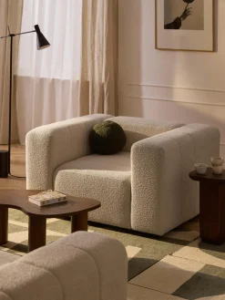 Westwing Collection Sillón en tejido bouclé Lena^ Butacas|Sillones