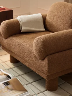 Westwing Collection Sillón en tejido bouclé Lilo^ Butacas|Sillones