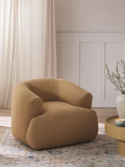 Westwing Collection Sillón en tejido bouclé Sofia