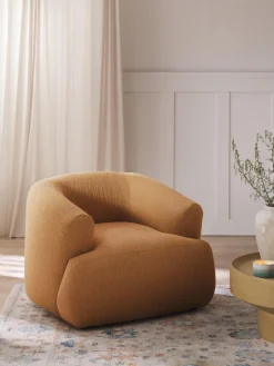 Westwing Collection Sillón en tejido bouclé Sofia