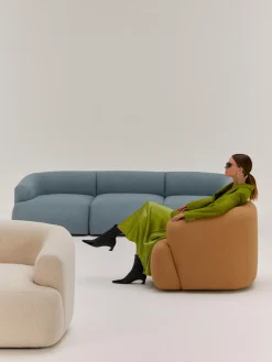 Westwing Collection Sillón en tejido bouclé Sofia