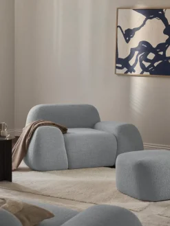 Westwing Collection Sillón en tejido bouclé Wolke