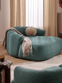 Westwing Collection Sillón grande en tejido bouclé Sofia