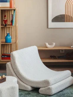 Wigiwama Sillón infantil artesanal de borreguillo Moon^Niños Decoración Infantil|Puf Infantiles