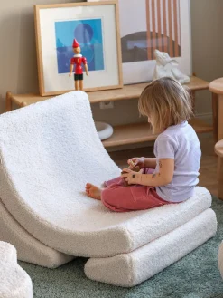 Wigiwama Sillón infantil artesanal de borreguillo Moon^Niños Decoración Infantil|Puf Infantiles