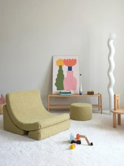 Wigiwama Sillón infantil artesanal de borreguillo Moon^Niños Decoración Infantil|Puf Infantiles