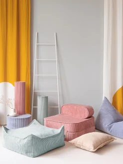 Niños Wigiwama Sillón infantil de pana plegable Sugar