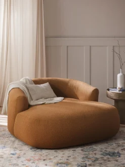 Westwing Collection Sillón lounge grande en tejido bouclé Sofia^ Butacas|Sillones