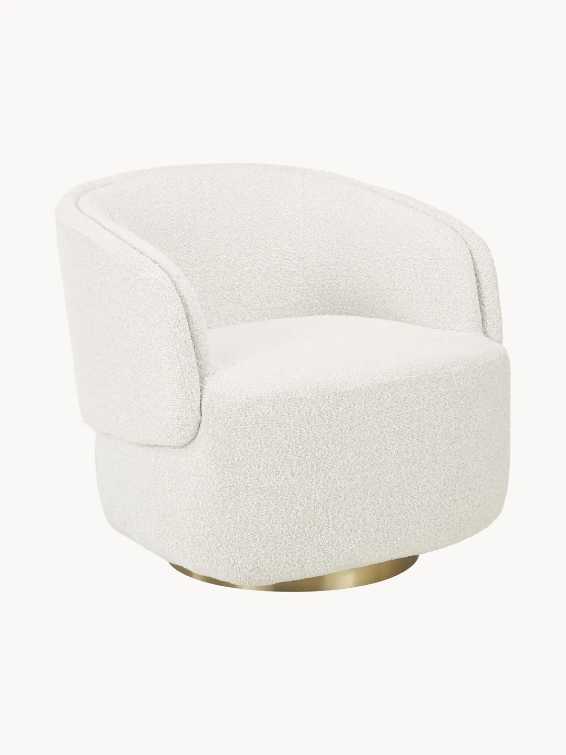 Westwing Collection Sillón tapizado en tejido bouclé Irene